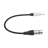 NOLITOY Audio Adapterkabel Klinke Xlr Stecker Stereo Mikrofonverstärker Kabel Vergoldete Anschlüsse Emi geschirmt Geeignet für Mikrofon Mischverstärker Lautsprecher und PC Karaoke