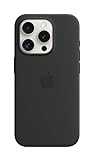 Apple iPhone 15 Pro Silikon Case mit MagSafe – Schwarz ​​​​​​​