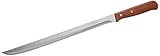 Arcos Schinkenmesser aus Edelstahl - Perfekt für Präzises Schneiden von Schinken, Ergonomischer Griff aus Polypropylen, Klinge 250 mm - Braun, Serie Latina