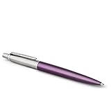 Parker Jotter Kugelschreiber | Victoria Violet | Mittlere Spitze | Blaue Tinte | Geschenkbox
