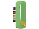 npluseins 2er Pack - Bezug für Nackenrollen 40x15 cm 100% Baumwolle 1600.2330, 40 x 15 cm, grün