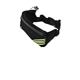 Besttoolifes Hydration Laufgürtel mit 2 x 284 ml Wasserflaschen, verstellbare Hüfttasche für Männer für Frauen und undurchlässige Bouncefitness-Tasche für Marathon zum Joggen Wandern (schwarz)