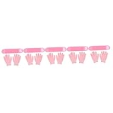 Healeved 5 Sätze zervikale Membran Anti+Falten+Pflaster Ausschnitt-Patch Handpflege Nackenpflege Pad Körpergel Hautpflaster am Hals Feuchtigkeitsspendende Halsabdeckung für Mädchen Rosa