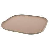 Homoyoyo Silikon Futtermatte für Haustiernäpfe rutschfeste Napfunterlage in Beige Wasserabsorbierende Wiederverwendbare Futterunterlage für Hunde und Katzen