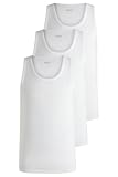 BOSS Herren Tank Top, 3er Pack Classic, White, M