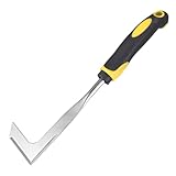 Fugenkratzer, Edelstahl Unkrautmesser, 30cm Ergonomischer Griff fugenkratzer, Fugenreiniger zum Entfernen von Unkraut und Moos, Unkraut Entferner Gerät für Gartenarbeit