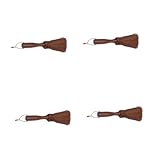 FOMIYES 4 Stück Spülbürste mit Holzgriff Effektive Reinigungsbürste für Küche Vielseitig für Töpfe Pfannen Geschirr und Obst Ergonomischer Griff für Einfache Schwer Erreichbarer Stellen