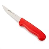 Arcos Ausbeinmesser mit Nitrum Edelstahlklinge 130 mm - Professionelles Fleischermesser zum Schneiden von Knochen und Fleisch - Ergonomischer Griff aus Polypropylen, Serie 2900, Farbe Rot