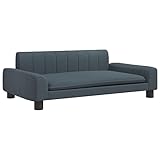 vidaXL Kindersofa Dunkelgrau 90x53x30 cm Stoff