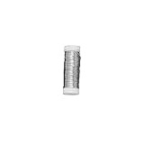 RAYHER HOBBY Rayher 2403600 Silberdraht mit Kupferkern, 0,25 mm ø, Kunststoffspule 100 m, nickelfrei, Silberdraht zum Basteln, Bindedraht, Wickeldraht, Schmuckdraht, Silber