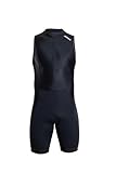 ZONE3 Herren Activate+ Tri-Anzug, ärmellos, leicht, schnell trocknend, Triathlon-Einteiler, Schwarz, M