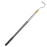 Ziehharmonika für Zelte – Vordachöffner aus einziehbarem Metall | Mehrteilige Verriegelung für multifunktionales VR-Zubehör, Zugstange mit Gummigriff für den Rückzugsort