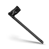 Litorange 17cm Dreikantschlüssel für Absperrpfosten, Präzision Pollerschlüssel für M12, Phosphatschwarzer Feuerwehrschlüssel mit langem Stiel, Schrankenschlüssel