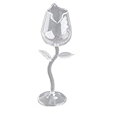 BAYORE 100 Ml Ausgefallener Weinkelch Exquisite Rosenblüten Wein Cocktailgläser Modische Eleganz Praktisch Zu Verwenden 12er Set