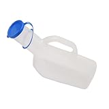 Hohopeti Großes Fassungsvermögen Urinflasche aus Dickem Kunststoff Langlebig und Auslaufsicher Ergonomisch Geformt für Ältere und Bettlägerige Patienten Tragbar für Zuhause und Reisen