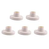 Citywalk 5X E27 Runde Kunststoff Basis Schraube Gluehbirne Lampe Sockel Halter