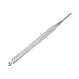 Akupressurstift, Meridianstift Akupressur Stab, Akupressurstift Massage Stift, Akupunktur-Stäbchen ​Narbenpflege Edelstahl, Länge 10 cm Kugel Ø 2/5 mm