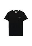 Superdry Herren Essential T-Shirt mit Stickerei Schwarz M