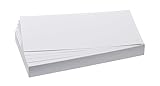 FRANKEN Moderationskarten Rechteck, 205 x 95 mm, 500 Stück, Präsentationskarten ideal für Meetings, Trainings, Schulungen im Büro oder Hotel und Lehrer in der Schule, Metaplankarten, Weiß, UMZ 1020 09