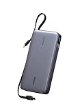 UGREEN Nexode Power Bank, 25000mAh 165W Schnellladen mit 2 Integrierten USB-C Kabeln (140W PD3.1), Kompatibel mit MacBook Pro 16',Dell XPS, iPad Pro, Steam Deck, Galaxy S25 Ultra, iPhone 17