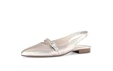 Gabor Damen Slingpumps, Frauen Absatzschuhe,Court Shoes,Slingback,knöchelriemchen,high Heels,Heels,hochhackige Schuhe,Puder,40 EU / 6.5 UK