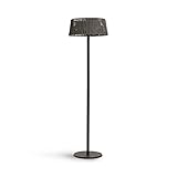 CREATE/PATIO HEATER/Halogen-Infrarot Heizstrahler für Terrassen, Garten und Außenbereiche / 2100W, Standheizstrahler, 3 Heizstufen 900-1200-2100W, Grau, Quarz-Heizelement, Umkippsicherung, IP44
