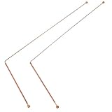 VALICLUD 2 Stück Kupfer dowsing stab Flexible Wünschelruten aus Reinem Kupfer Langlebig und Tragbar Vielseitig für Wasser Schatz Geistersuche Professionelles