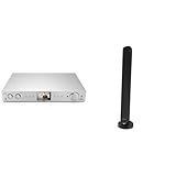 Hama DAB Tuner HiFi Digitalradio Internet Radio & DAB-Zimmerantenne für Radio (DAB, DAB+, UKW, digitale Innenantenne mit Verstärker, aktive Stabantenne mit F-Stecker, 1,4m Kabel) schwarz