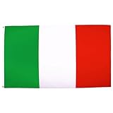 AZ FLAG - Flagge Italien - 90x60 cm - Italienische Fahne 100% Polyester mit Messing-Ösen - 50g