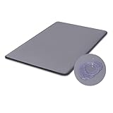 Favodormir Wassericht Hundematte Outdoor-105x70cm,Hundebett Grosse Hunde aus Kunstleder,Einfach zu Reinigen,Tragbar Platzsparend Hundekissen,Waschbar Hundematratze für Innen& Reisen,Grau