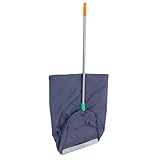 Yardwe Kehrschaufel mit Winddichtem Mechanismus Großer Abfallsack Robustes Material Müllsack und Laubgreifer für Garten und Haushalt Dunkles Grau