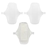 PAMINGONO 3 Stück Waschbare Baumwoll-monatspads mit Atmungsaktivem Stoff Wiederverwendbare Wasserfeste Damenbinden für Menstruation Schwangerschaft und Wochenbett Weiche Slipeinlagen für
