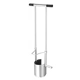 XCHSXYL Manuelles Pflanzwerkzeug für Blumenzwiebeln mit langem Griff und gezahnter Basis, geeignet für den Gartenbau und die Gartenarbeit, mit weichem Griff und robustem, langem