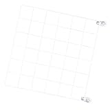 Headerbs Drahtgitter-Wand-Puppen-Organizer, Eisengeflecht, Heimaufbewahrungsregal, Foto-Aufhänge- und Ausstellungsregal, 30 X 30 cm (White)