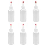 Alipis 8 Stück Quetschflaschen 120 Ml aus Pe Kunststoff Spritzflaschen mit Schmaler Spitze Transparent Präzise Dosierung für Klebstoff Basteln und Kunstbedarf