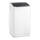 LEADZM Toplader Waschmaschine 5KG，Waschvollautomat mit Schleuder & Edelstahltrommel，Mini Waschmaschine ideal für Apartments & Wohnmobile