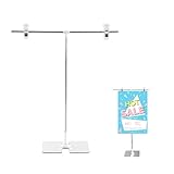 Plakatständer Infoständer Präsentationsständer Werbeständer Bodenständer - Klein Aushänge Stand aus Rostfreier Stahl, Verstellbarer Aufsteller A3 A4, für Hochzeiten, Messen, Einzelhandel, Menüs