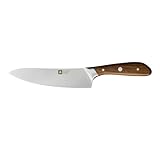 Richardson Sheffield SCANDI Kochmesser | MOV Klingenstahl | Nietengriff Eschenholz | ausgewogene Balance | Küchenmesser scharf | Kochmesser Profi Messer | Obstmesser & Gemüsemesser | 20 cm Klinge