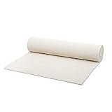 Bodhi | Schurwoll-Yogamatte | Natur Wolle | Schurwollmatte | 100% Schafschurwolle (1200 g/m²)| Weich & Isolierend | VISHNU 75 | 200 x 75 cm
