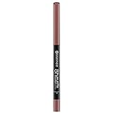 essence 8h matte comfort lipliner, Lip Pencil, Lippenkonturenstift, Nr. 02 Silky Hazelnut, nude, sofortiges Ergebnis, langanhaltend, matt, vegan, wasserfest, Mikroplastik Partikel frei (0,3g)