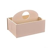 Oniissy Getrocknete Obstkiste aus Massivholz mit mehreren Fächern, natürliches Holz-Finish, Aufbewahrungs-Organizer für Snacks, Süßigkeiten und Nüsse, elegante Heimdekoration mit