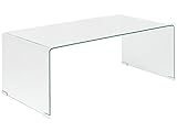 Minimalistischer Couchtisch transparent Glas Kendall