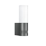 Steinel Außenleuchte L 605 S, LED-Sensoraußenleuchte, 180° Bewegungsmelder mit 10m Reichweite, 11.3 W, 729 lm, Aluminium, Anthrazit