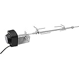 HOME It® XXL Drehspieß für Gasgrill mit Motor - Extra Langer Grillspieß mit Motor Universal (1010mm) - Premium Spiessdreher Gasgrill für 3-5 Brenner