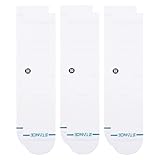 Stance Icon Herren Socken 3er-Pack,White,M
