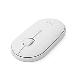 Logitech 910-005888 Pebble I345 Bluetooth-Maus, Weiß, 1000 DPI, 59 mm x 107 mm x 26,5 mm Abmessungen