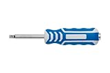 HÖGERT TECHNIK - Spinner Griff 1/4', 150 mm, 1/4'-Steckschlüsselknopf zur Verwendung mit 1/4“-Einsätzen, ergonomischer und konturierter Griff