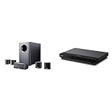 Canton Movie 95 Heimkinosystem (100/120 Watt) schwarz (Set) & Sony UBPX700 UBP-X700 4K Ultra HD Blu-ray Disc Player (4K HDR, 4K Streaming Dienste, Super Audio CDs (SACD), USB, WiFi, HDMI) Schwarz