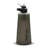 Katadyn BeFree AC 1,0L Schwarz – Robuster Wasserfilter für Survival & Backpacking, mit Aktivkohlefilter & EZ-Clean Membrane™ – Ultraleicht, Stabil und Sicheres Trinkwasser für Abenteuer in der Wildnis