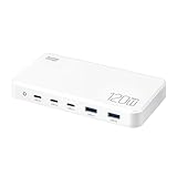 120-W-USB-Typ-C-Ladegerät, 6 Anschlüsse, Desktop-Ladestation für Pro Max, PD 100-W-Schnellladegerät für Laptop, Einfach zu Verwendender EU-Stecker